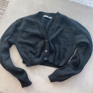 Missguided cropped black sweater